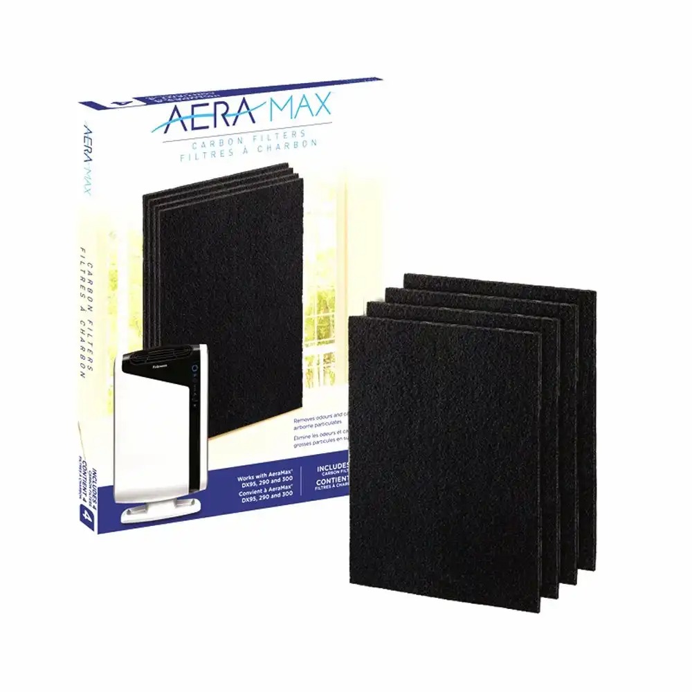Filtru carbune Fellowes AeraMax DX95, 4 bucati, eliminare mirosuri si substante chimice, schimbare usoara