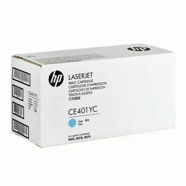 Toner HP CE401YC Cyan Original, Capacitate 7300 pagini, M551n, Calitate Superioara