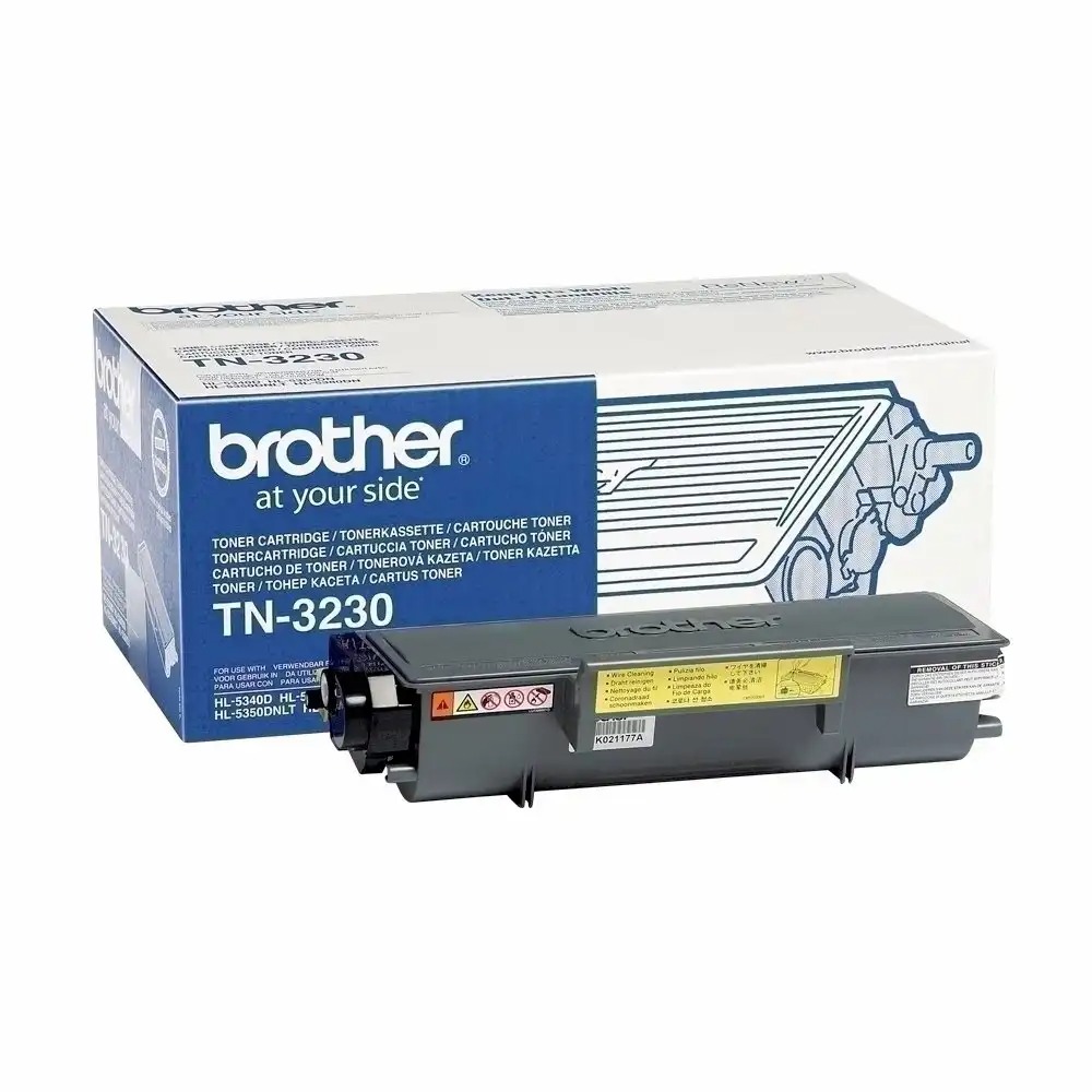 Toner original Brother TN3230, 3000 pagini, negru, compatibil cu imprimantele Brother HL-5340, HL-5350, HL-5370