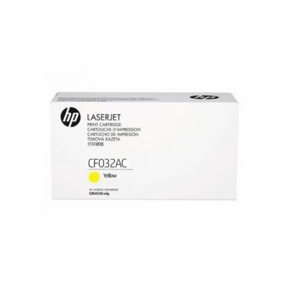 Toner original HP Galben CF032AC pentru Laserjet CM4540 MFP, culori vibrante si rezultate profesionale
