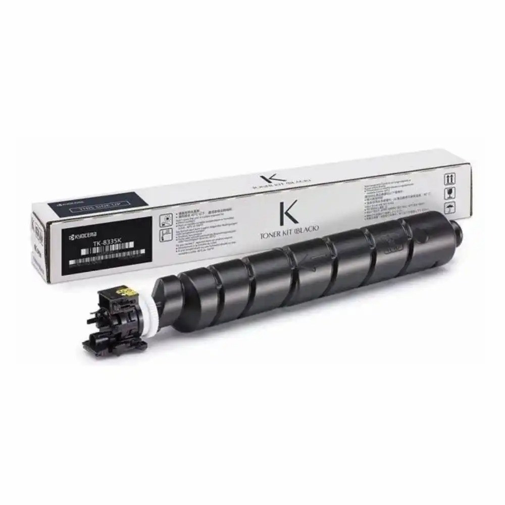 Cartus Toner Original Kyocera TK-8335K, Negru Intens, 25000 pagini, Fiabilitate in Imprimare