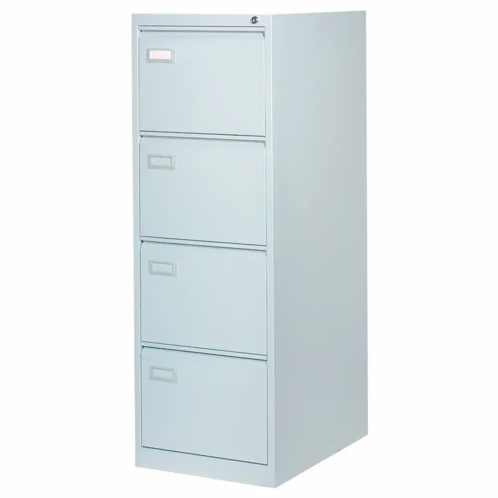 Clasificator metalic  modelul Y, gri, 4 sertare, inchidere centralizata, rezistent, 46.3x62x132.8 cm