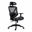 Scaun operational Aero Pro Mesh, Negru, Ergonomic, Mecanism Sincron, Suport Lombar Reglabil, Garantie 24 Luni