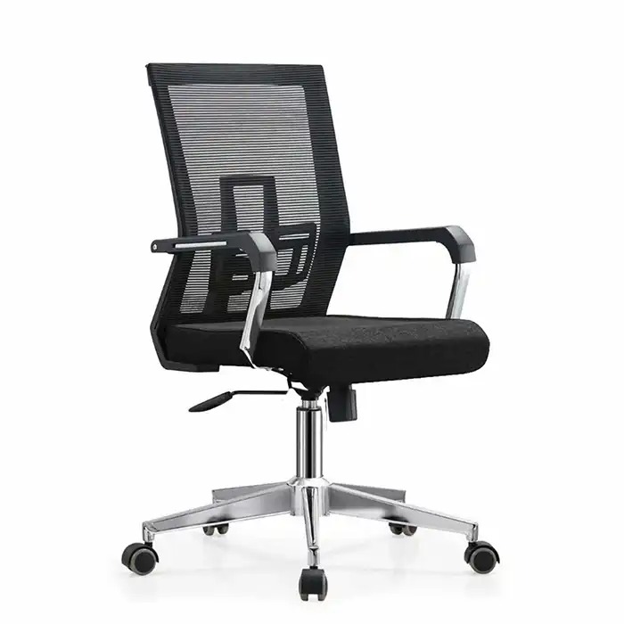 Scaun ergonomic Lucas, mesh, negru, suport lombar, 120 kg - confort si sustinere la birou