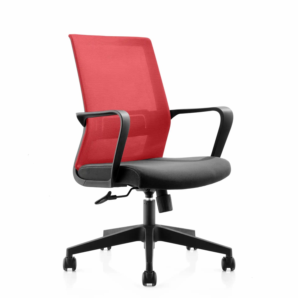 Scaun ergonomic Smart, mesh, rosu, suport lombar, reglabil - confort si functionalitate