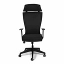 Scaun birou Udine, negru, confortabil si ergonomic, reglabil inaltime, tapiterie mesh, role silicon, suport lombar