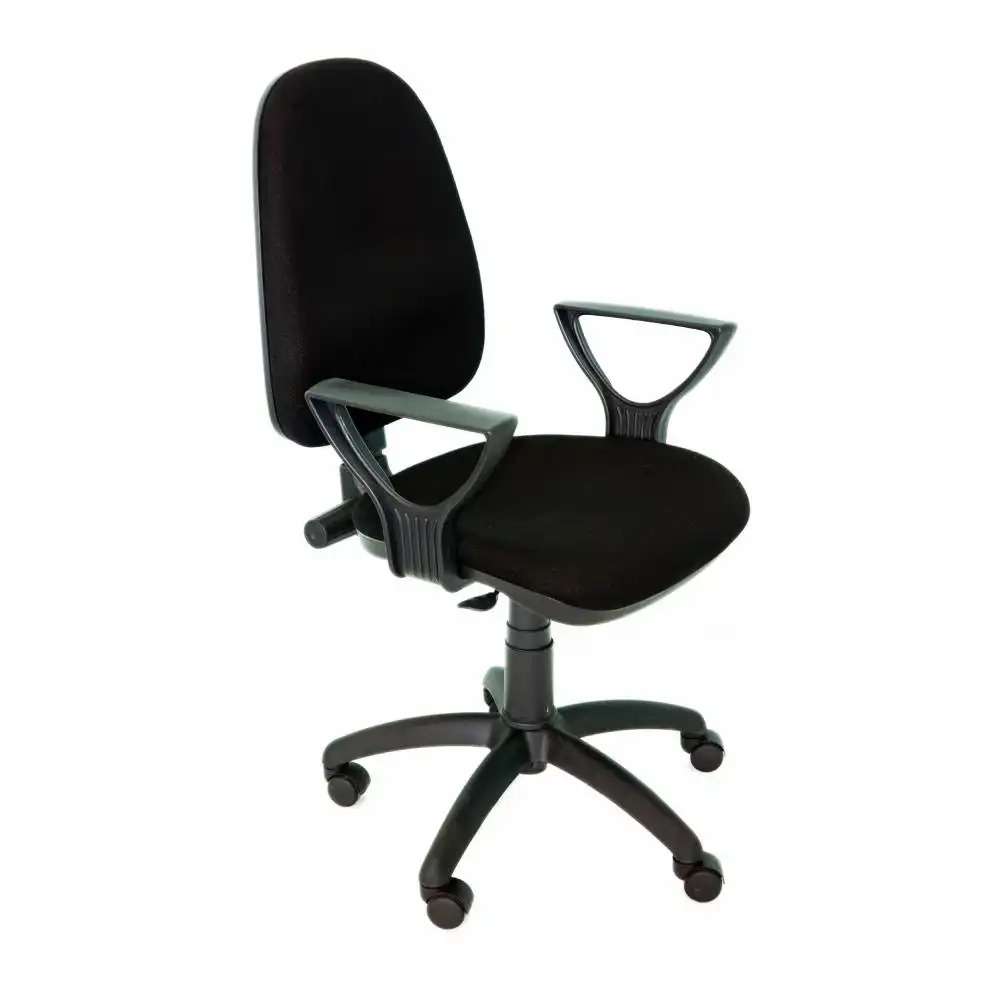 Scaun operational Torino, ergonomic, stofa neagra, reglabil inaltime, suport spate, 90 kg
