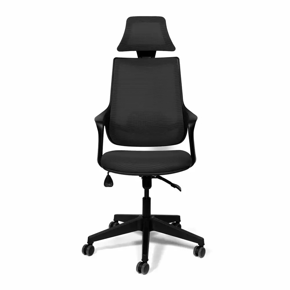 Scaun birou Verona gri inchis, ergonomic si confortabil, cu suport lombar ajustabil