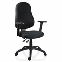Scaun ergonomic Xenia, reglabil, negru, poliuretan de inalta densitate