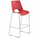 Scaun Metalic Strike Bar 2130/SB, Rosu, Design Eleganta si Depozitare Eficienta
