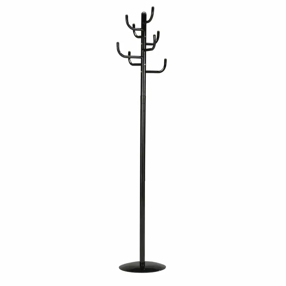 Cuier Metalic Neptun, Stil Industrial, Negru, 43x43x180 cm, Capacitate 15-20 kg