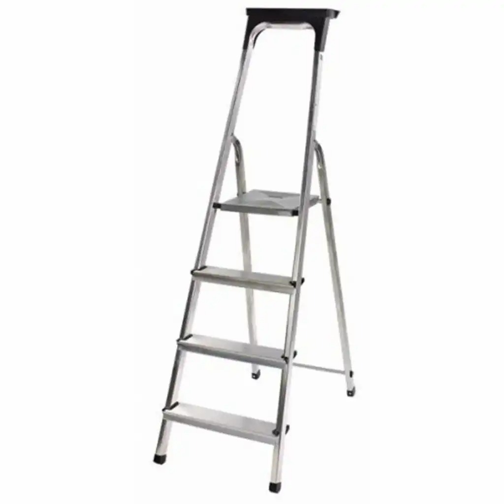 Scara aluminiu Brennenstuhl, 2x4 trepte, inaltime platforma 0.76m, stabilitate si practicitate