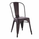 Scaun suprapozabil Outdoor, gri inchis, durabil si practic, ideal pentru interior si exterior