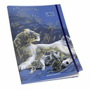 Caiet cusut A5, 80 file, 90 g, liniatura punctata, coperta design animale,  ideal pentru notite creative