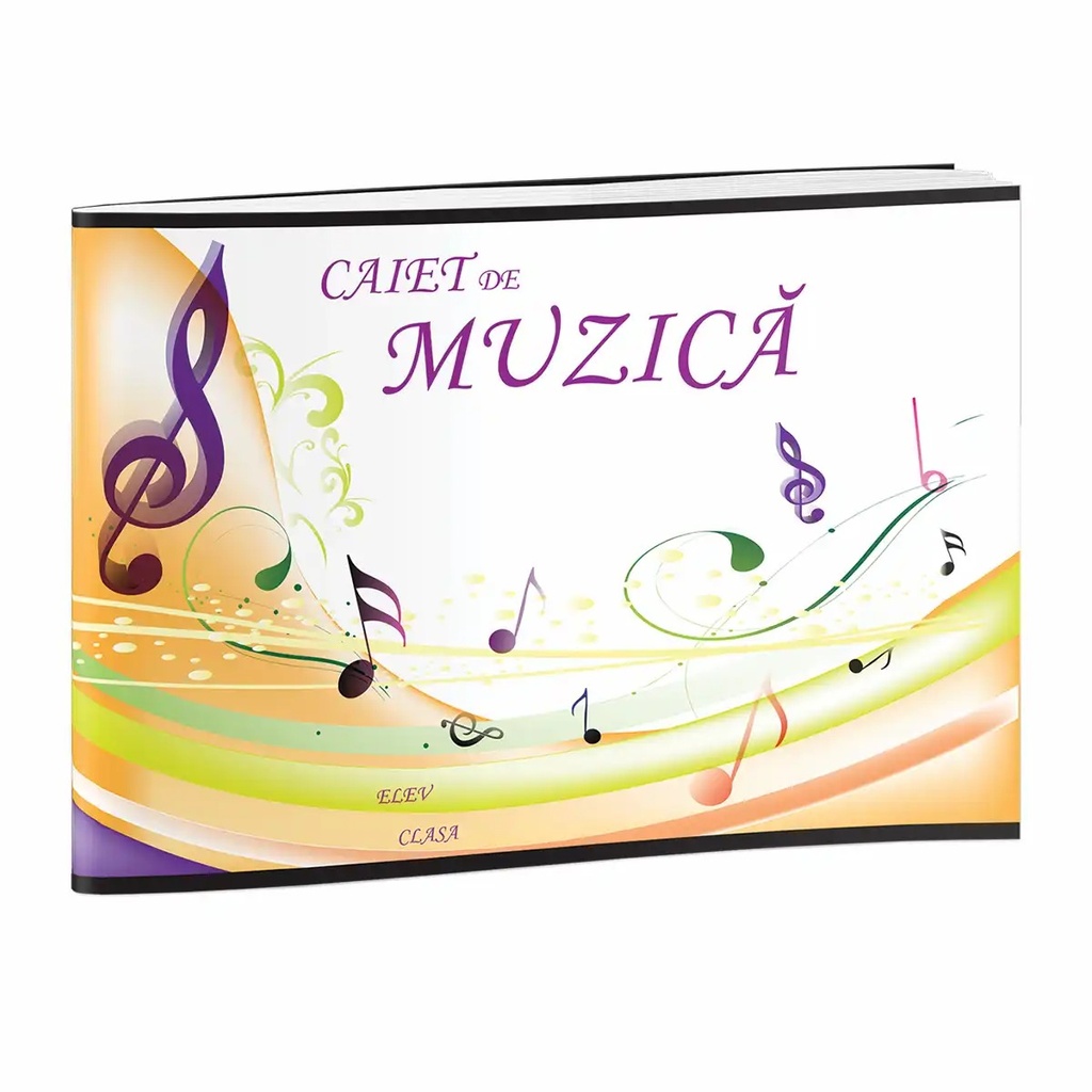 Caiet special ProDivers B5, 24 file, 60g, Muzica - Ideal pentru Note si Partituri