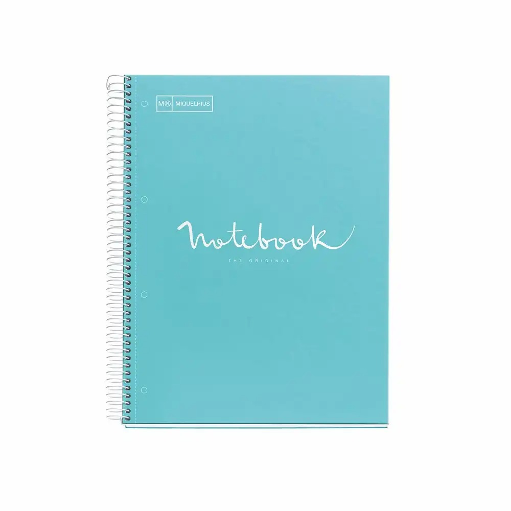 Caiet spira MR-Emotion, A4, matematica, 80 file, carton dur, albastru, Emotions Model