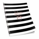 Caiet cu spirala B5, 80 file, 90 g, matematica, alb-negru, ideal pentru notite organizate