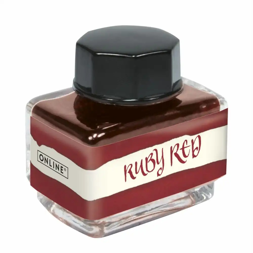 Cerneala Online Inspiration Line Royal Red, 15 ml, pentru stilouri cu cerneala, rosu vibrant