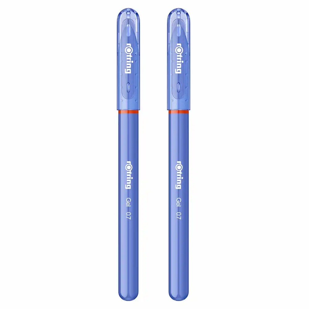 Set Roller cu Gel Rotring Albastru, Reglare Flux Free Ink, Uscare Rapida, Vizibilitate Imbunatatita - Ideal pentru Scriere Precisa