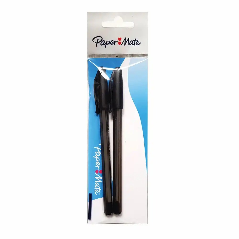 Set 2 pixuri gel Papermate Inkjoy 100C, negru, scriere fluida, ergonomic, culori vibrante