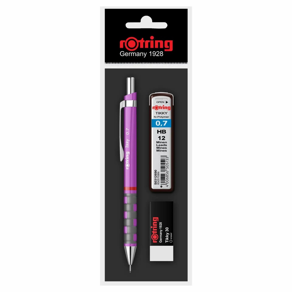 Set Rotring Creion Mecanic 0.7 mm Diverse Culori, Radiera Tikky 40, InkJoy - Performanta si Versatilitate in Scriere