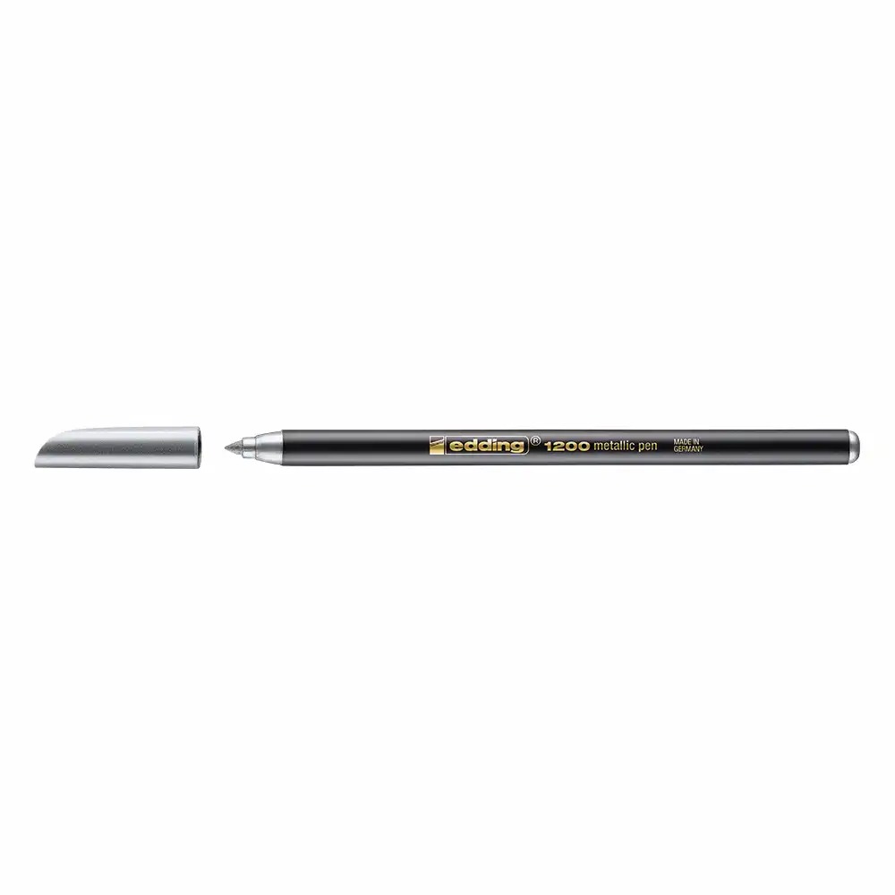 Marker Edding 1200, Grosime Varf 1-3 mm, Argintiu - Scriere Precisa pe Hartie si Carton