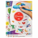 Bloc desen Creative Craft A4, 72 file, 80 g, format A4, hartie 80 g/mp, bloc prins prin spira, pentru artisti si schitatori