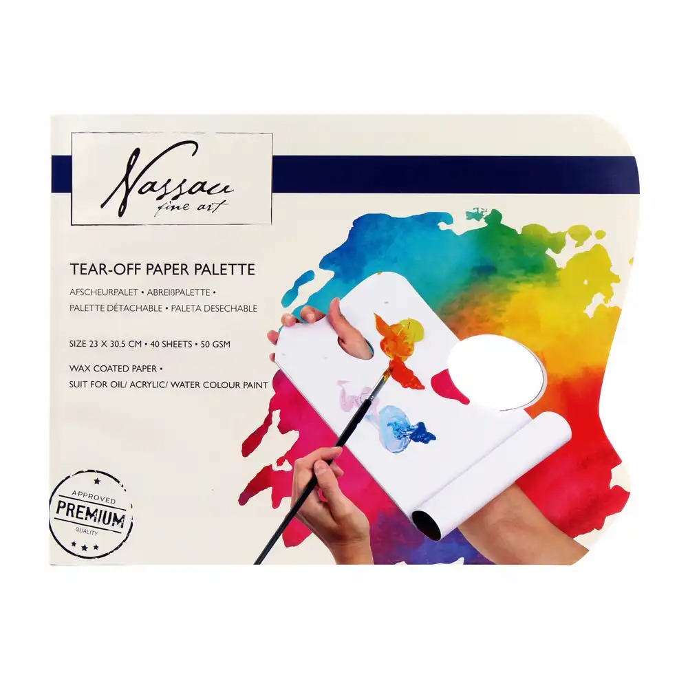 Paleta Creative Craft pentru Amestecul Culorilor, 40 coli, 23x30 cm, 50g/mp - Ideala pentru Proiecte Artistice