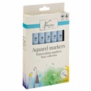 Set 6 markere acuarelabile Creative Craft Nassau Fine Art, pensula cu rezervor, perfecte pentru desene si picturi