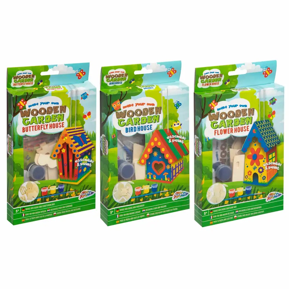 Set Creative Craft Casuta de Pasari din Lemn, Educativ si Durabil, Ideal pentru Gradina