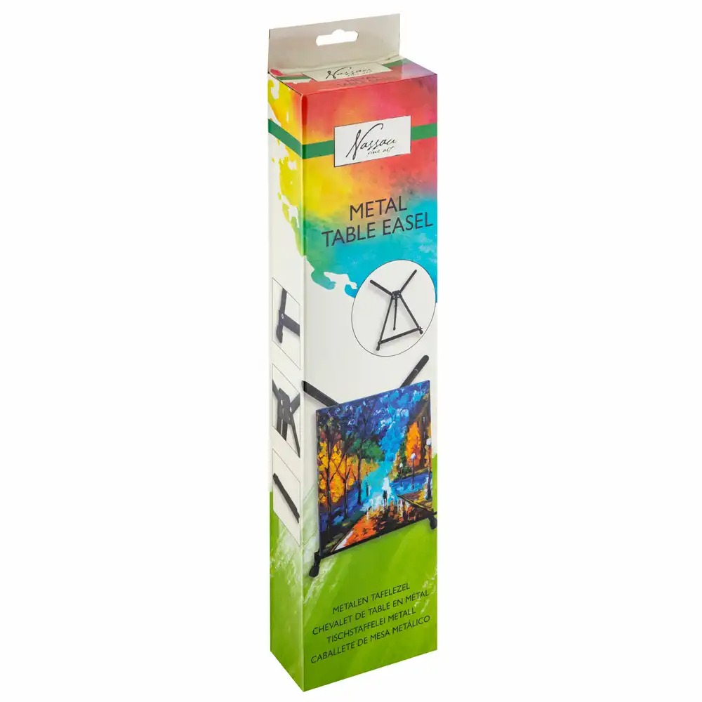 Sevalet Nassau Fine Art din Aluminiu, Reglabil si Portabil, Ideal pentru Artisti, Dimensiuni 60x37 cm, Compact si Usor de Transportat