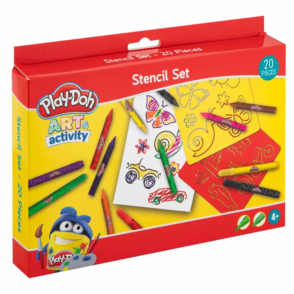 Set creativ Play-Doh, 20 piese, 6 sabloane, 14 culori - O modalitate distractiva de a stimula creativitatea copiilor