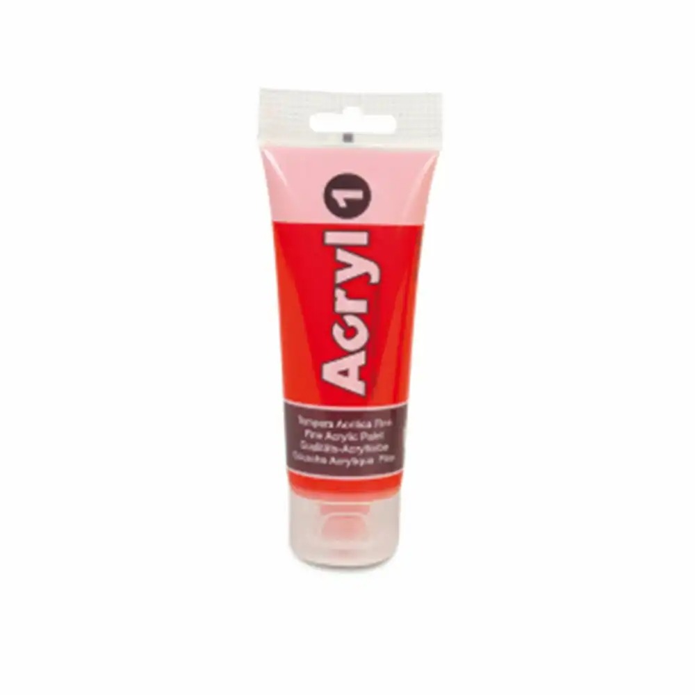 Tempera acrilica Morocolor Primo 75 ml rosu - Culore Vibranta, Versatilitate si Acoperire Excelenta