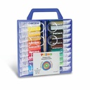 Set Tempera Primo Morocolor, 22 culori, 12 ml, 2 pensule, in cutie plastic robusta