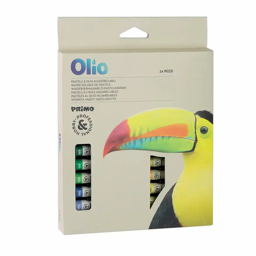 Set de tempera pe baza de ulei Morocolor Primo, 24 culori, lavabila, pentru proiecte artistice variate