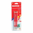 Set 3 Creioane Kores Triunghiulare Coach Grafitos, Mina HB, Ergonomice