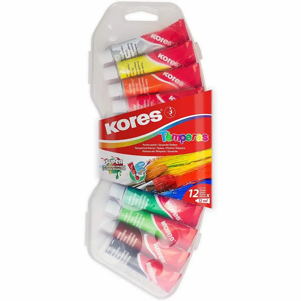 Tempera Kores, 12 culori