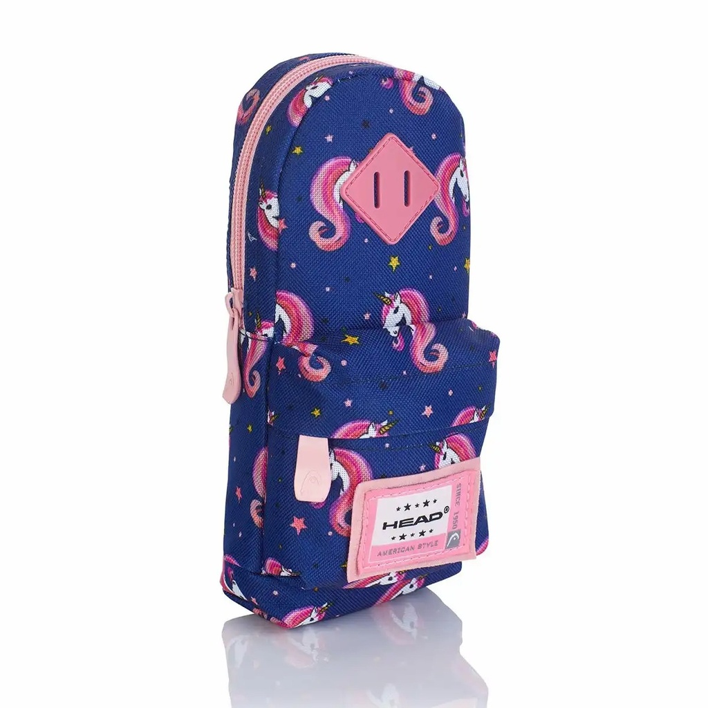 Penar Head HD-360 cu Design Unicorni, 1 Compartiment, Poliester Durabil, Dimensiuni 21 x 12,5 x 6,5 cm