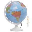 Glob Parlamento Iluminat, 30 cm, 6 limbi, experienta interactiva