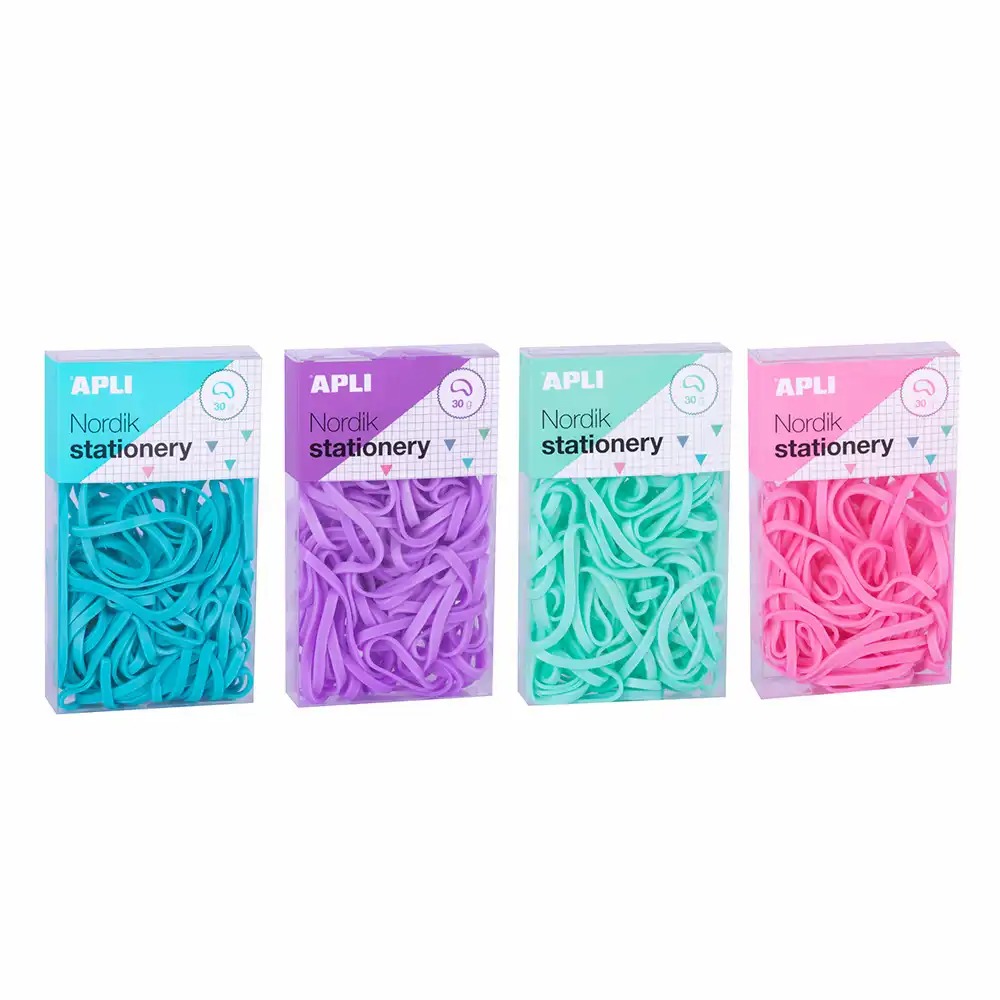 Set elastice Apli, 30 g, Culori Pastelate, Organizare Eficienta Documente