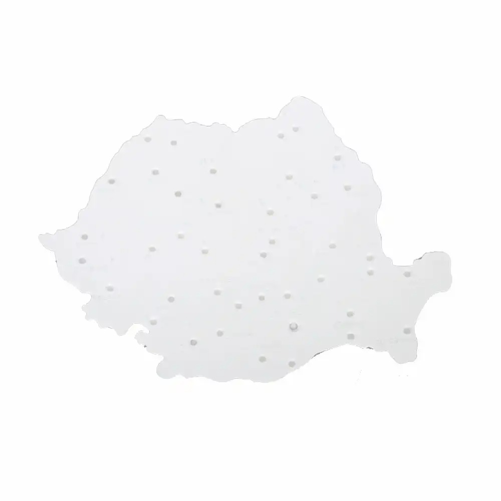 Sablon harta Romaniei Flaro, Plastic Durabil, 185 x 255 mm, Creare Copii Harta, Educativ