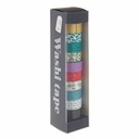 Banda adeziva Creative Craft, 10 culori, 3 m, pentru proiecte creative si ambalare