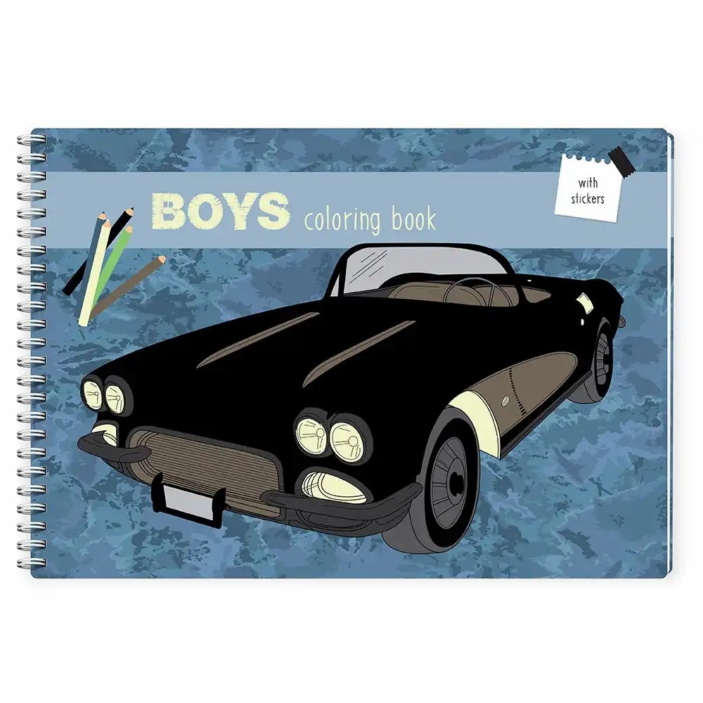 Carte de colorat creativa masini, A4, 31 pagini, 150 g, perfecta pentru pasionatii de automobile