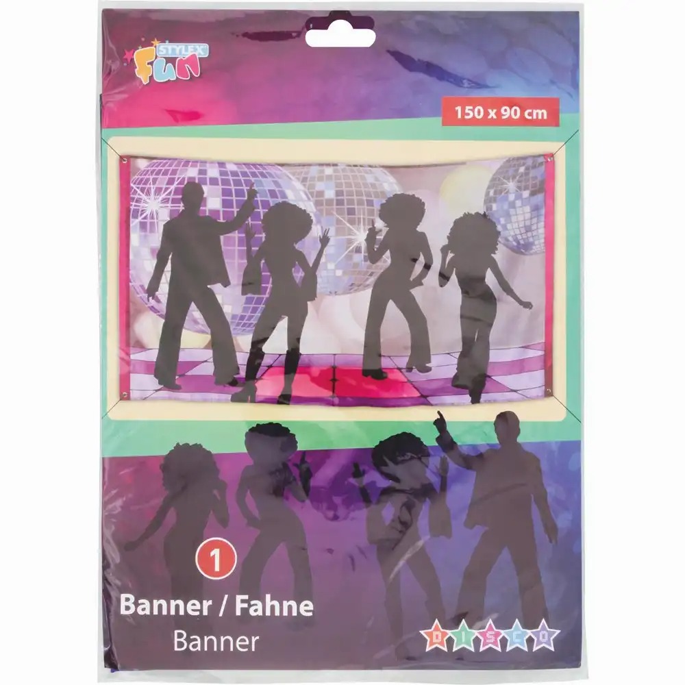 Banner Disco 150x190cm cu Inele Metalice pentru Evenimente Speciale, Promovare Afaceri sau Conferinte - Personalizabil