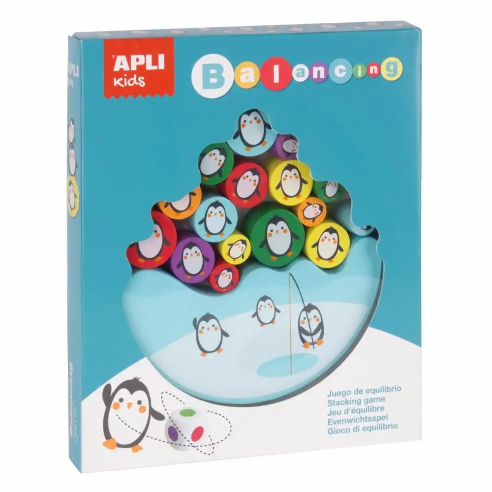 Puzzle Balanta Pinguini, Apli, 16 Piese, Dezvoltare Abilitati Motorii, Recomandat Copiilor 4+