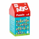 Puzzle Casuta ABC Apli, 40 piese, pentru copii 3+, dezvoltare abilitati, cutie in forma de casa