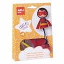 Set creativ APLI Craft Kit Superhero, activitate distractiva pentru copii, varsta 4+, reduce stresul si sporeste increderea