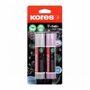 Lipici solid Kores Metalizat, 20 g x 2, Glicerina, Nuante Metalice, Lipire Rapida