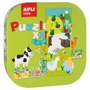Puzzle XXL Apli Ferma, 12 piese, 158 x 53 cm, dezvoltare abilitati copii