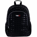 Ghiozdan Astra Hash AB350, 3 compartimente, negru, capacitate 20L, impermeabil